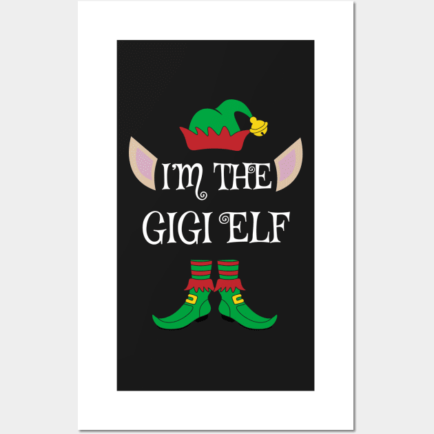 I'm The Funny Gigi Christmas Elf Wall Art by Meteor77